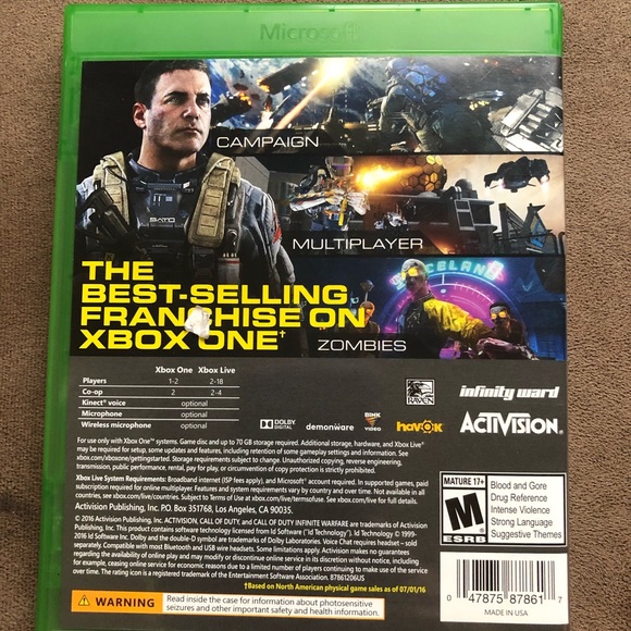Call of Duty Infinite Warfare Xbox One Disc Game - Picture 2 of 4